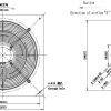 LWAE3G450SS-5MGW-05 外形尺寸图,Ø450mm EC轴流风机安装尺寸