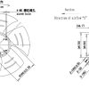 LWAE3G450SS-5MNW-01 外形尺寸图，Ø450mm EC轴流风机安装尺寸