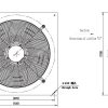 LWAE3G550TS-5MKW-05 外形尺寸图,Ø550mm EC轴流风机安装尺寸