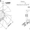 LWAE3G315ST-5PNW-02 外形尺寸图,Ø315mm EC轴流风机安装尺寸