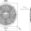 LWAE3G710TS-5PKW-03 外形尺寸图,Ø710mm EC轴流风机安装尺寸