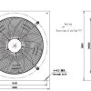 LWAE3G500TT-5MKW-06 外形尺寸图,Ø500mm EC轴流风机安装尺寸