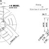 LWAE3G450ST-5MNW-02 外形尺寸图，Ø450mm EC轴流风机安装尺寸