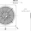 LWAE3G630SS-5PKW-10 外形尺寸图,Ø630mm EC轴流风机安装尺寸