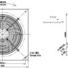 LWAE3G350ST-5PGW-06 外形尺寸图,Ø350mm EC轴流风机安装尺寸