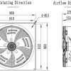 LWAA6D800S-5MKB-03 外形尺寸图,Ø800mm AC轴流风机安装尺寸