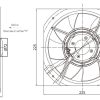 LWAE3G200SS-7PKW-16 外形尺寸图,Ø200mm EC轴流风机安装尺寸