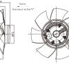 LWAE3G200SS-7PNW-15 外形尺寸图,Ø200mm EC轴流风机安装尺寸