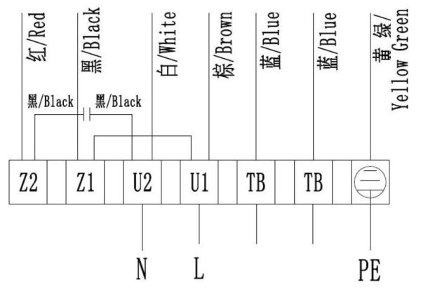 LWAA4E450S-5MEB-13 接线图,AC轴流风机电气接线