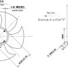 LWAE3G300SS-5PNW-10 外形尺寸图,Ø300mm EC轴流风机安装尺寸