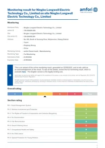 BSCI 商业社会标准认证证书 — LONGWELL 认证证书
