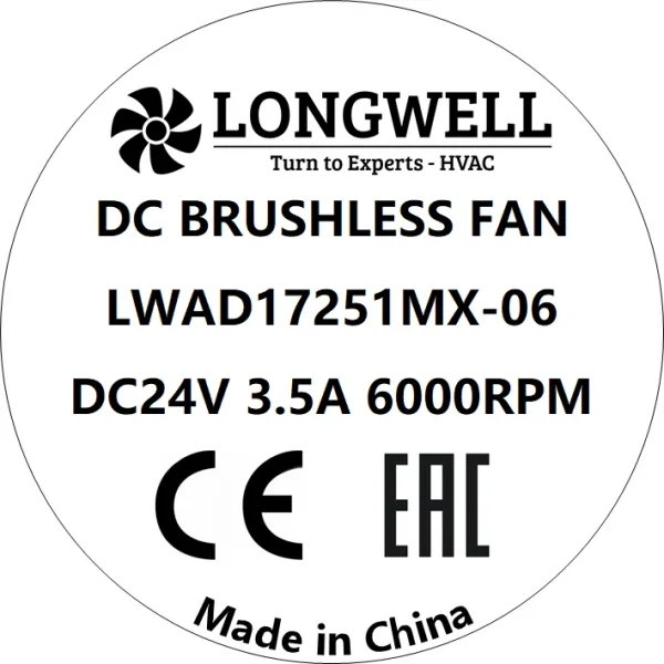 LWAD17251MX-06 LWAD17251MX-06 DC 散热扇 Ø172mm