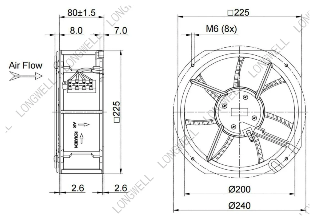 LWAD3G200HS-7MKB-02 外形尺寸图