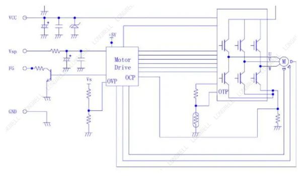 LWAD3G300ZS-5PKW-05 接线图 wiring diagram LONGWELL 朗伟