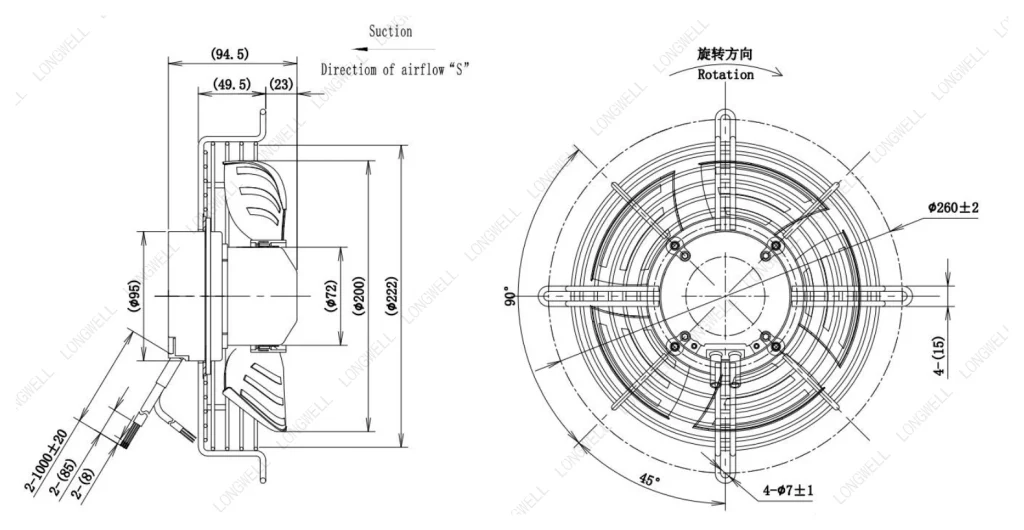 LWAE3G200SS-5PEW-03 外形尺寸图