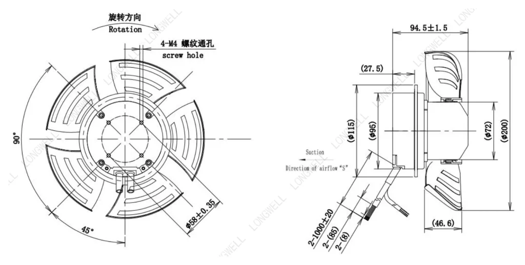 LWAE3G200SS-5PNW-01 外形尺寸图