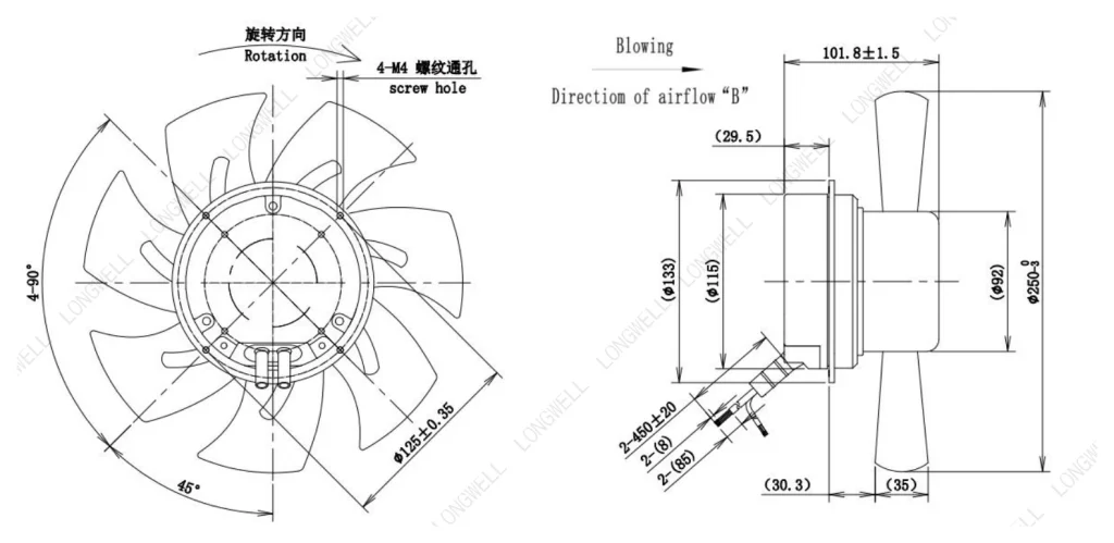 LWAE3G250ST-7MNW-02 外形尺寸图