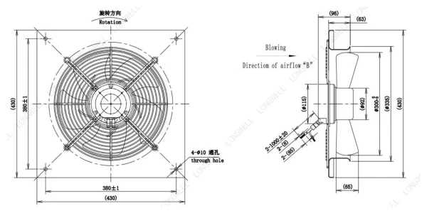 LWAE3G300ST-5PGW-06 外形尺寸图 LONGWELL 朗伟