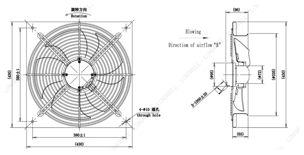 LWAE3G300ST-5PGW-15 外形尺寸图