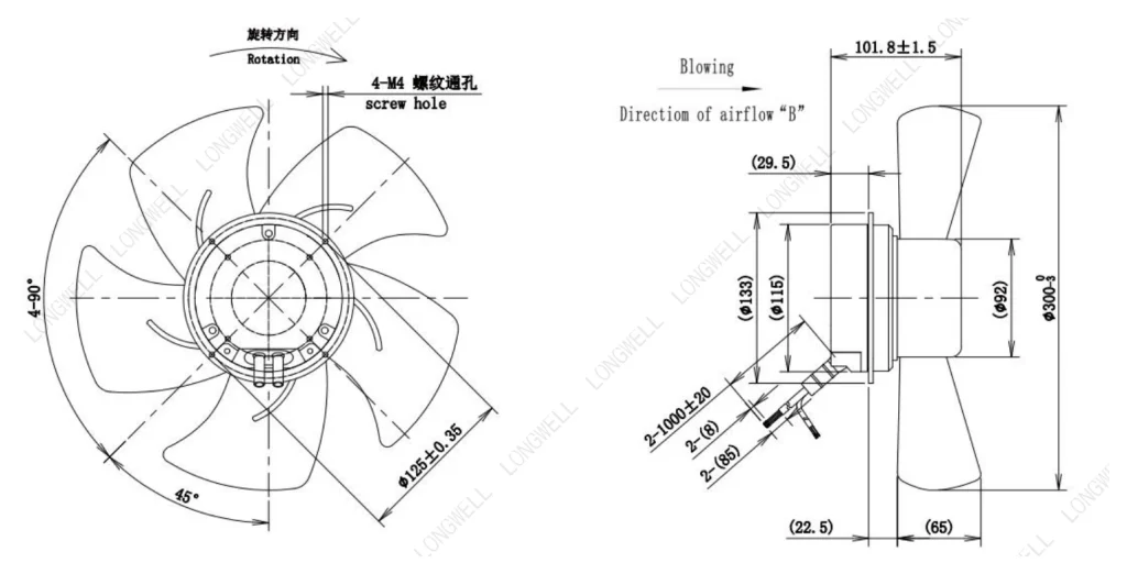 LWAE3G300ST-5PNW-02 外形尺寸图