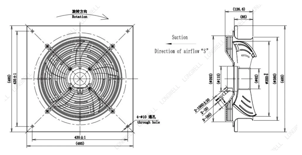 LWAE3G350SS-5PGW-05 外形尺寸图
