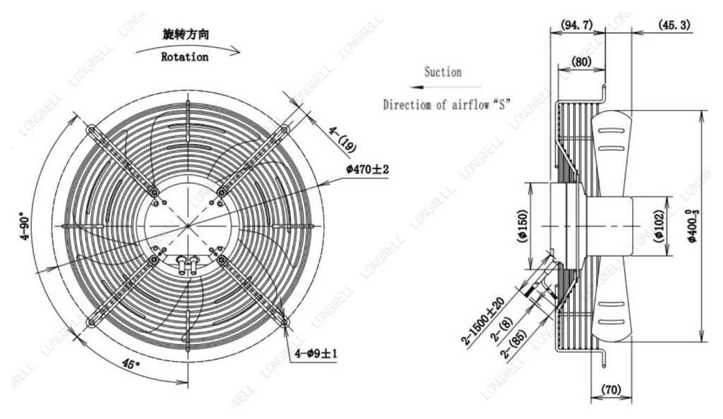 LWAE3G400SS-5MEW-03 外形尺寸图