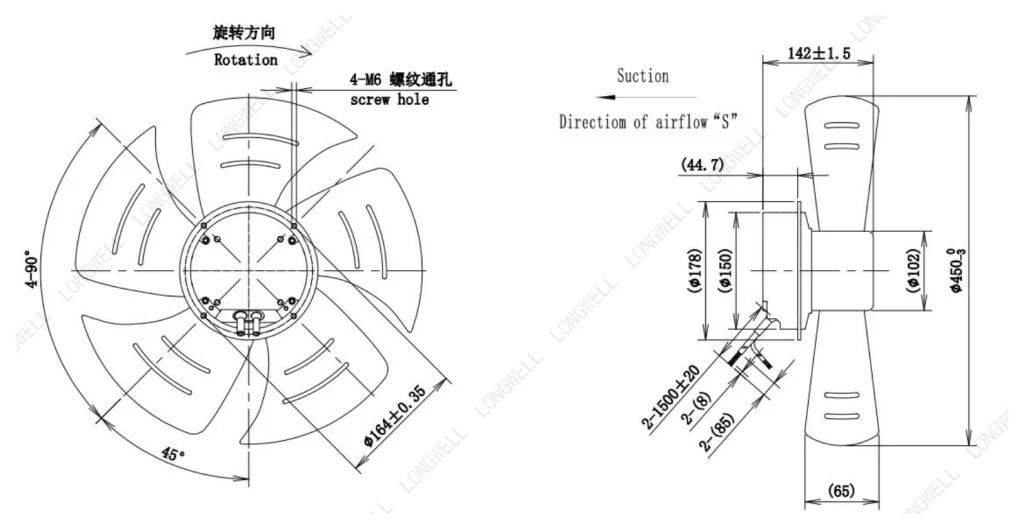 LWAE3G450SS-5MNW-01 外形尺寸图