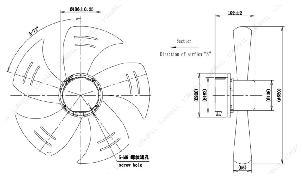 LWAE3G550TS-5MNW-01 外形尺寸图