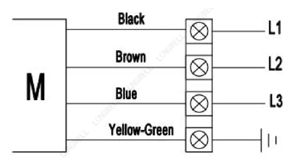 LWBA2D250-092NT-16 接线图 wiring diagram LONGWELL 朗伟