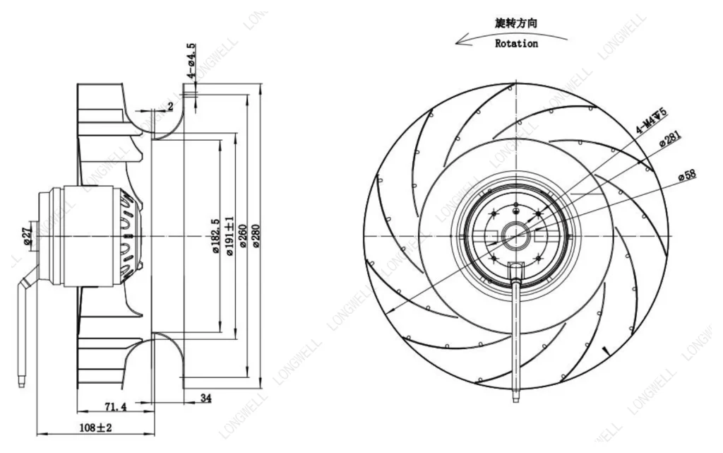 LWBA2D280-092NT-02 外形尺寸图