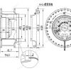 LWBA2E133-072NS-02 外形尺寸图 dimension drawing LONGWELL 朗伟