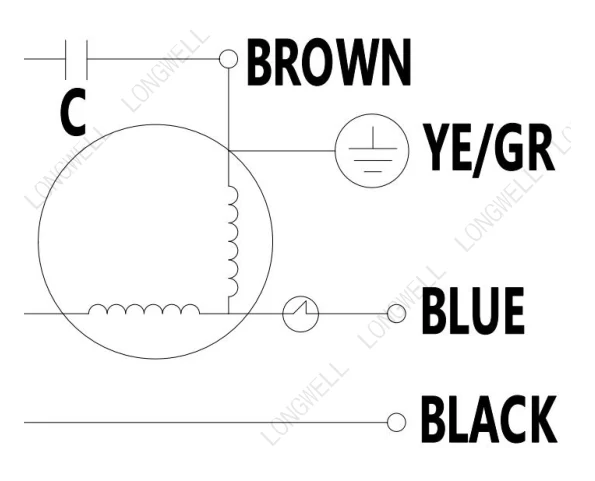LWBA2E250-092NS-14 接线图 wiring diagram LONGWELL 朗伟