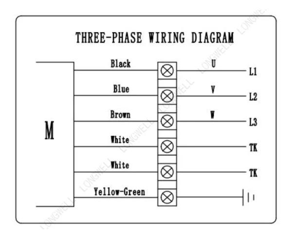 LWBA4D450-188NT-04 接线图 wiring diagram LONGWELL 朗伟