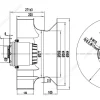 LWBA4D560-188NT-03 外形尺寸图 dimension drawing LONGWELL 朗伟