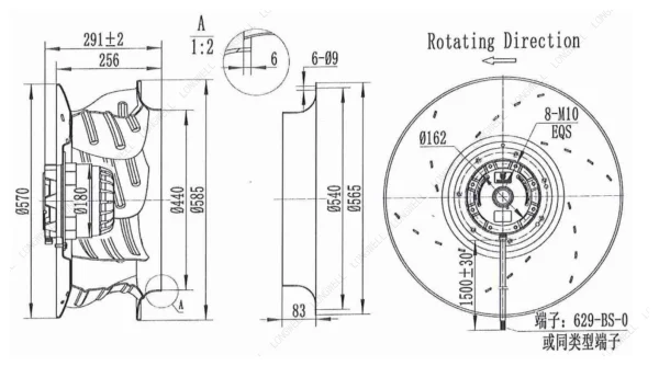 LWBA4D560-188NT-05 外形尺寸图 LONGWELL 朗伟