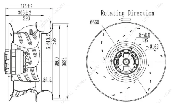 LWBA4D630-188NT-03 外形尺寸图 dimension drawing LONGWELL 朗伟