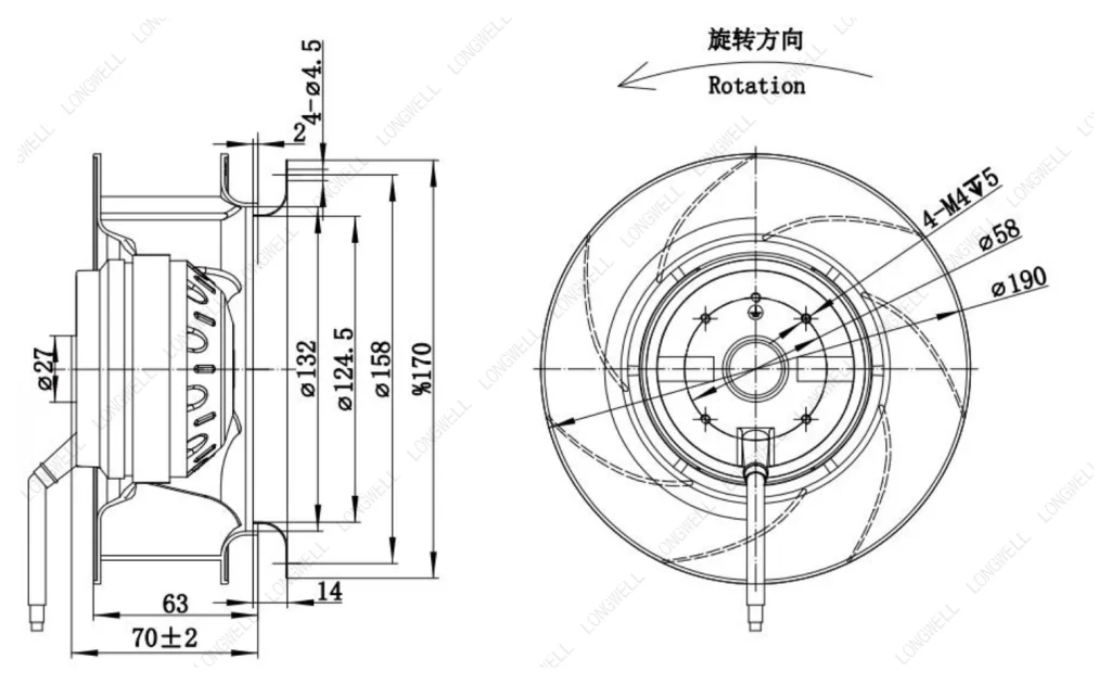 LWBA4E190-092NS-05 外形尺寸图