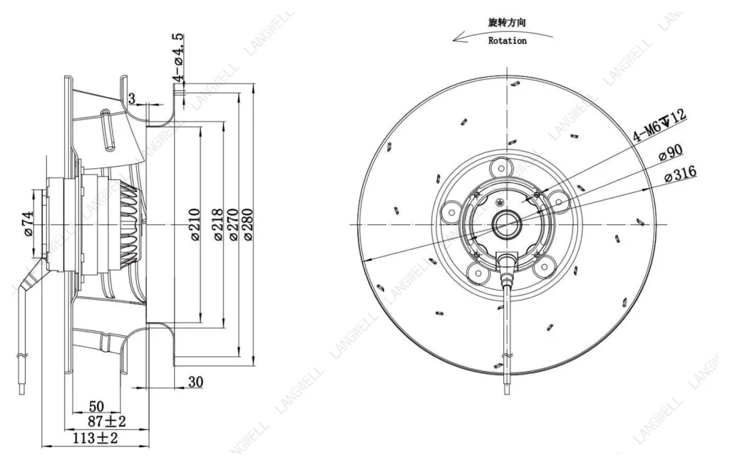 LWBA4E315-102NS-01 外形尺寸图
