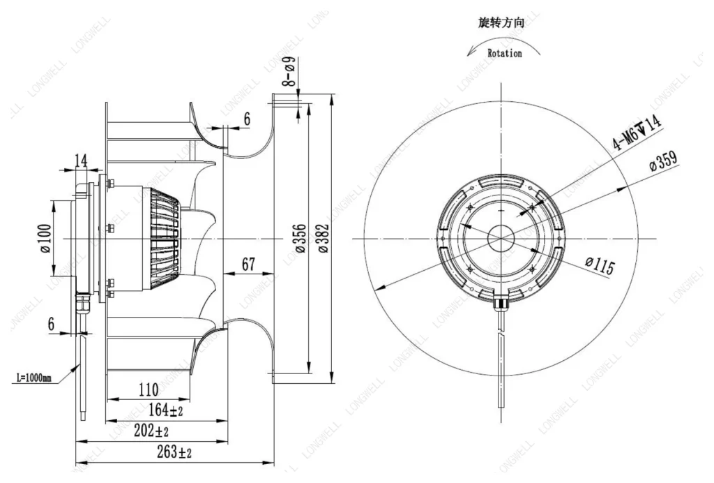 LWBA4E355-138NS-13 外形尺寸图