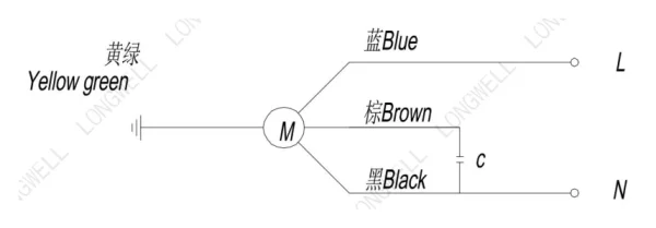 LWBA4E450-138NS-02 接线图 wiring diagram LONGWELL 朗伟