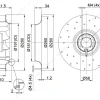 LWBD3G280-092NH-05 外形尺寸图 LONGWELL 朗伟
