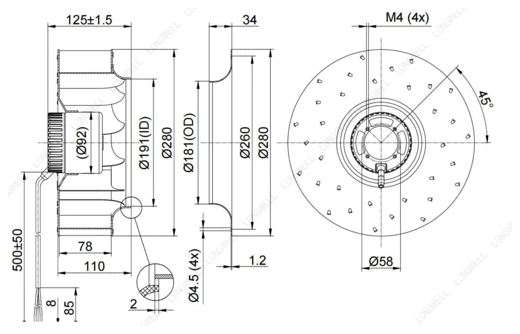 LWBD3G280-092NH-05 外形尺寸图