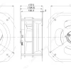 LWBE3G250-072PS-15 外形尺寸图 dimension drawing LONGWELL 朗伟