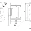 LWBE3G250-092PS-20 外形尺寸图 dimension drawing LONGWELL 朗伟