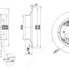 LWBE3G250-102NS-20 外形尺寸图 LONGWELL 朗伟