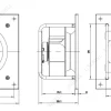 LWBE3G280-072NS-12 外形尺寸图 dimension drawing LONGWELL 朗伟