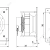 LWBE3G280-102PS-18 外形尺寸图 LONGWELL 朗伟