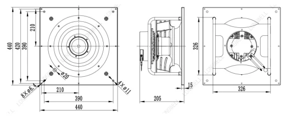LWBE3G310-102PS-16 外形尺寸图 LONGWELL 朗伟