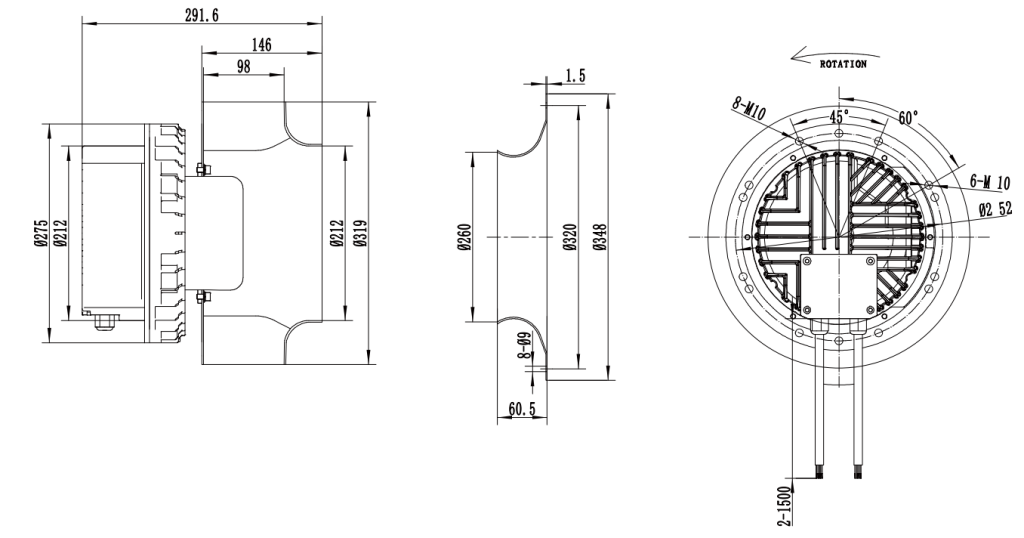 LWBE3G310-138NT-25 外形尺寸图