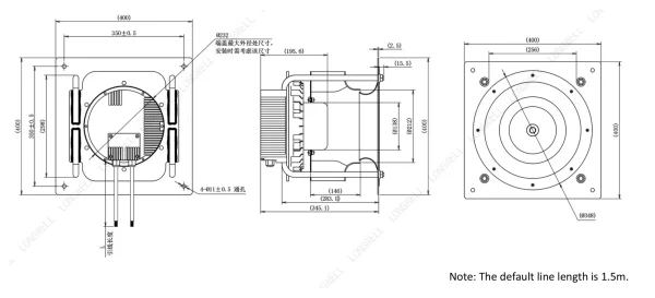 LWBE3G310-138PT-10 外形尺寸图 LONGWELL 朗伟